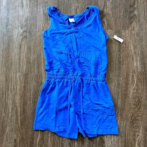 Amazon Essentials  - Women's Studio Terry Fleece Romper - Blue - Medium​​​​ - Picture 5 of 6